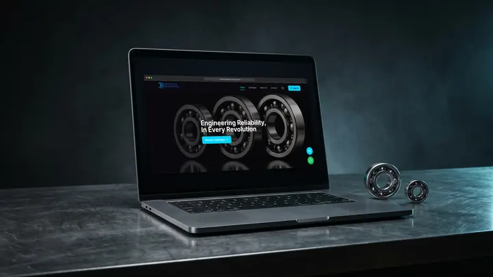 Dual Scope Engineering website shown on a laptop